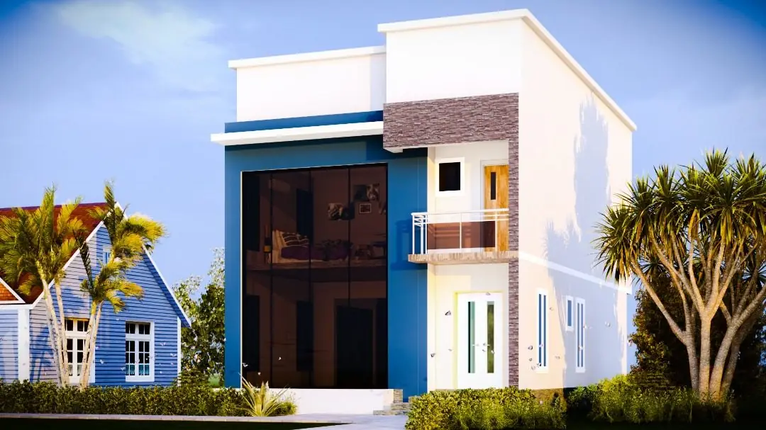 Modern Duplex — Option B