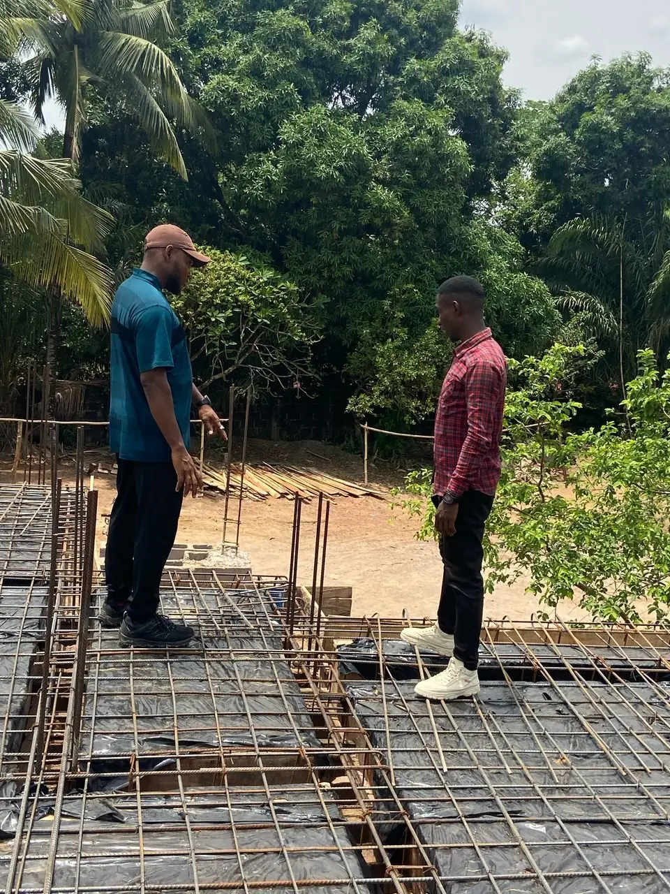 Akeyville team on a construction site